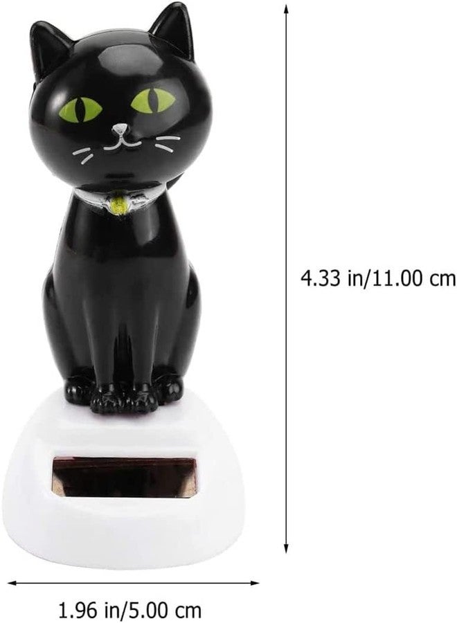 Tustao Solar Cat Dancing Cat Figure Car Ornament,Dancing Ornaments Solar Powered Car Dashboard Interior Decoration Desktop Decor Gift Window Party Car Desk Home - Image 5